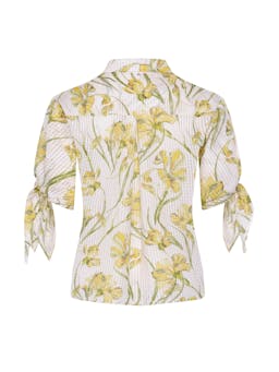 Yellow Iris Pelageya silk cotton blouse  Vilshenko    - Collagerie