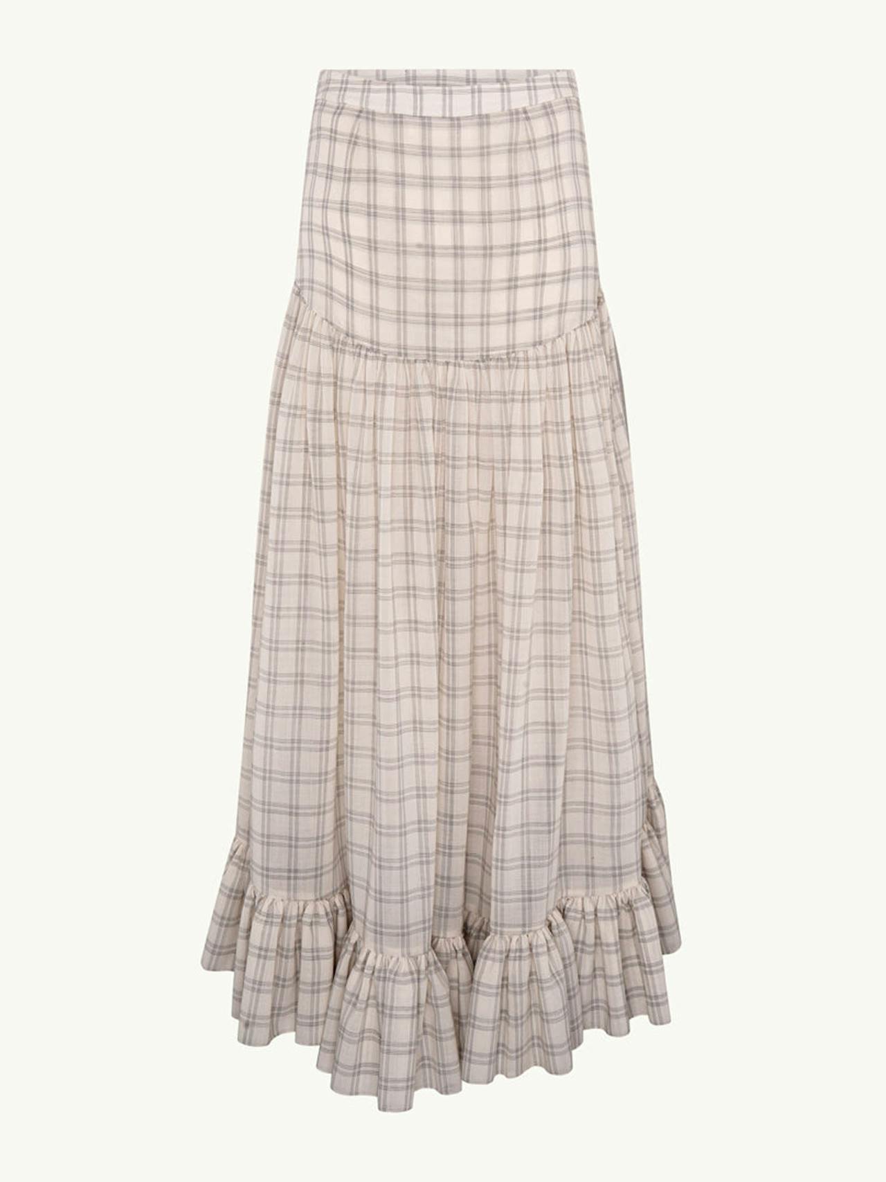 Grey check Maria skirt Skirt Racil    - Collagerie