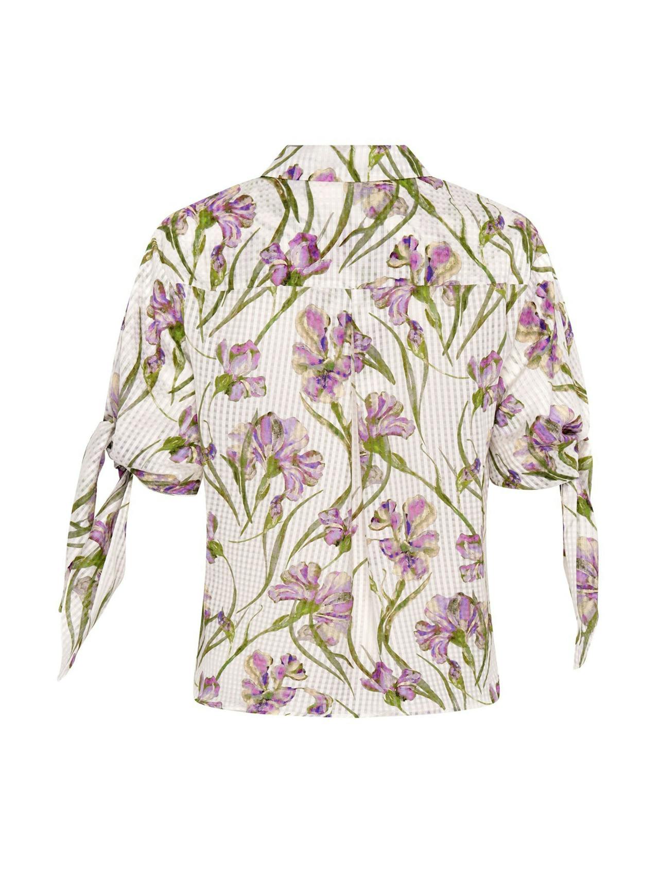 Lilac Iris Pelageya silk cotton blouse Blouse Vilshenko    - Collagerie