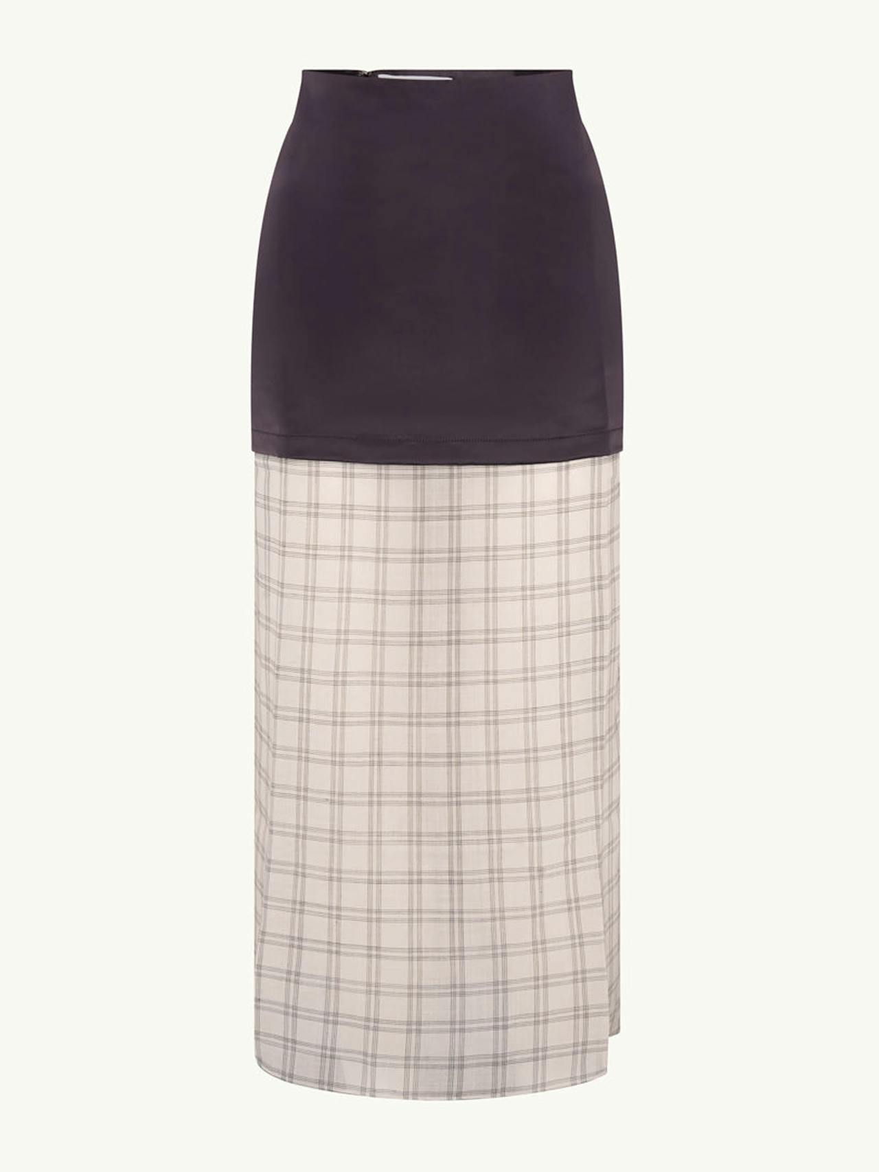 Grey check Demi skirt Skirt Racil    - Collagerie