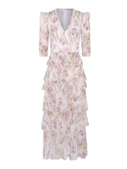 Lilac Iris Ester silk dress  Vilshenko    - Collagerie