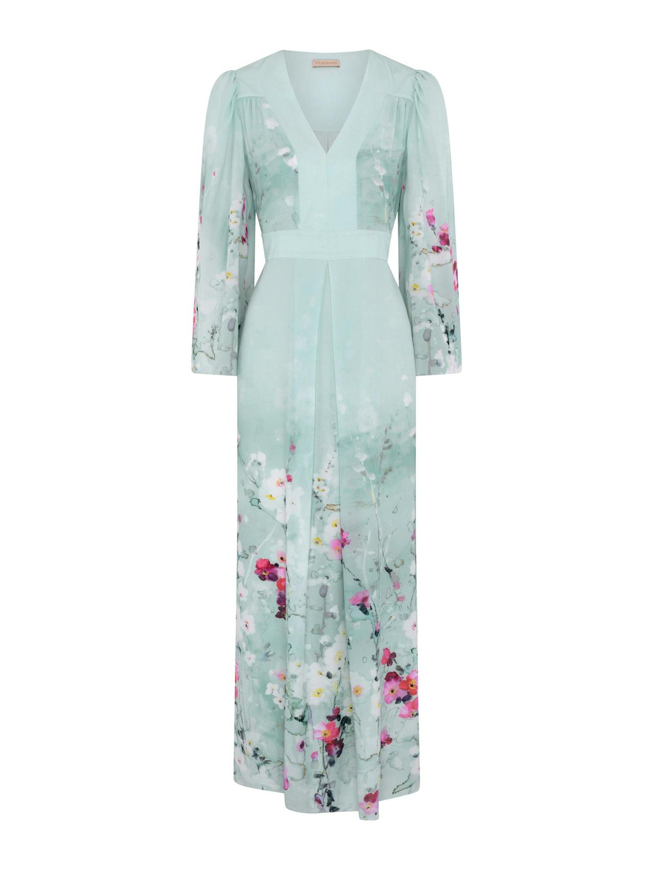 Mint garden Uslada silk dress