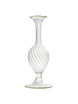 Murano bud vase in green Glass Domenica Marland    - Collagerie