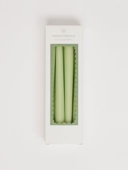 Spearmint green tapered candles, set of 8 SHOP Maison Margaux    - Collagerie