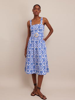 Belle tile blue Candace dress Dresses Cara Cara    - Collagerie