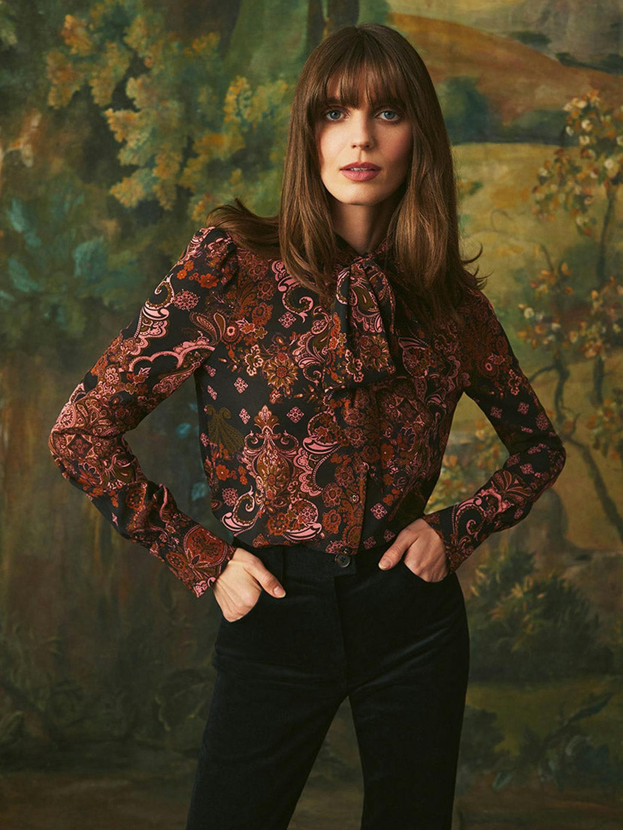 Black cascade Chili shirt Tops Cara Cara    - Collagerie