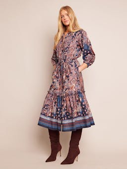 Blue cascade Hutton dress Dresses Cara Cara    - Collagerie