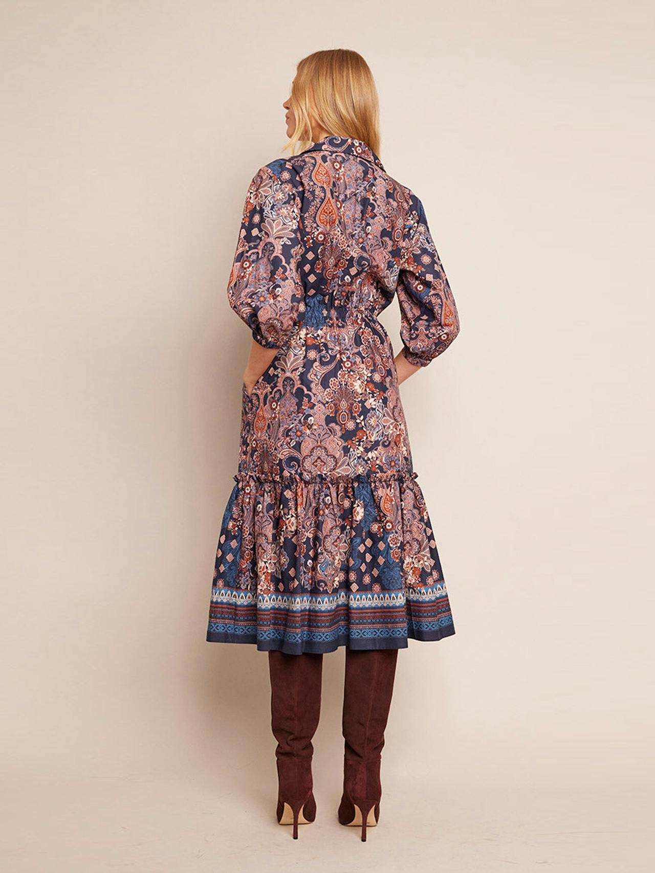 Blue cascade Hutton dress Dresses Cara Cara    - Collagerie