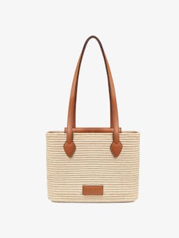 Raffia leather tan The Strathberry small basket The Strathberry Basket (Small) Strathberry    - Collagerie