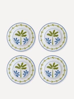 Bananeira hand-painted ceramic dessert plate Tableware Valsa Home    - Collagerie