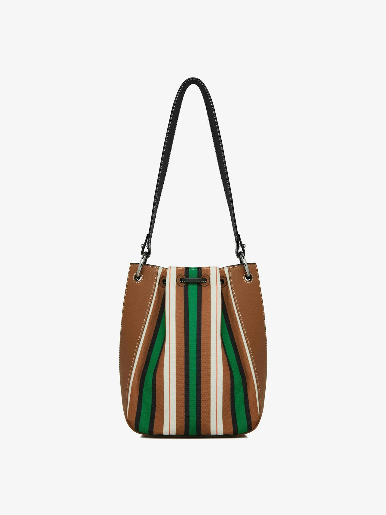 Chestnut, black and green stripe Bollo bag Strathberry x Collagerie Bollo Strathberry x Collagerie    - Collagerie