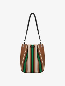 Chestnut, black and green stripe Bollo bag Strathberry x Collagerie Bollo Strathberry x Collagerie    - Collagerie