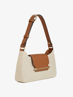 Canvas, ecru, tan Multrees Omni shoulder bag Multrees Omni Strathberry    - Collagerie