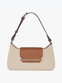 Canvas, ecru, tan Multrees Omni shoulder bag Multrees Omni Strathberry    - Collagerie