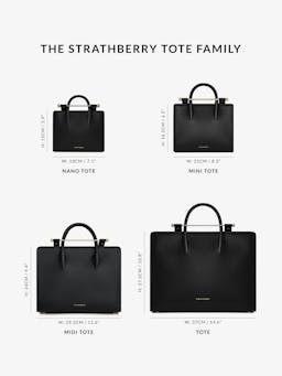 Lizard-embossed leather black The Strathberry mini tote The Strathberry Mini Tote Strathberry    - Collagerie