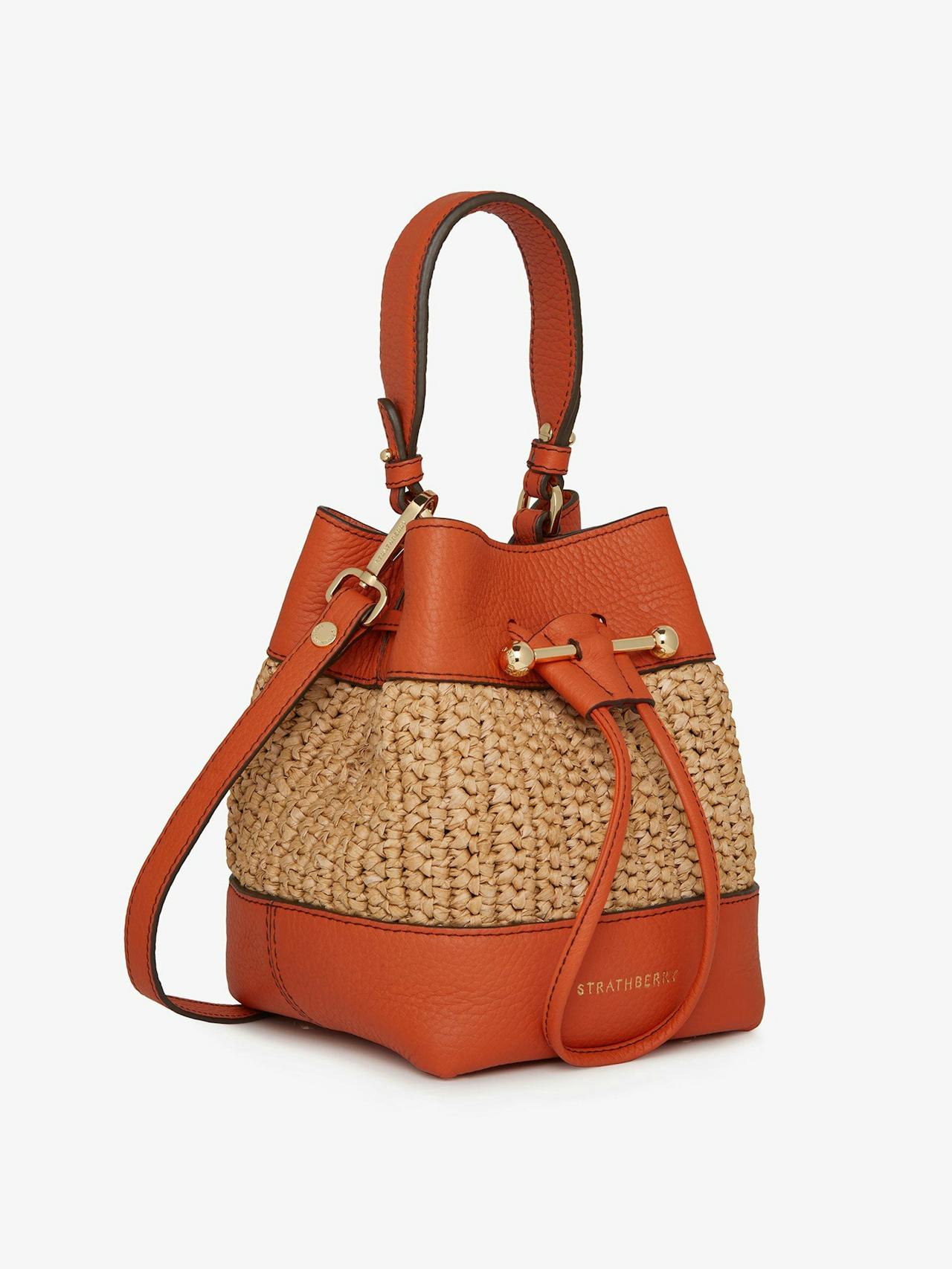 Raffia marmalade Lan Osette crossbody bag Lana Osette Strathberry    - Collagerie