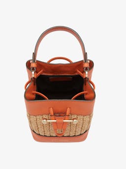 Raffia marmalade Lan Osette crossbody bag Lana Osette Strathberry    - Collagerie