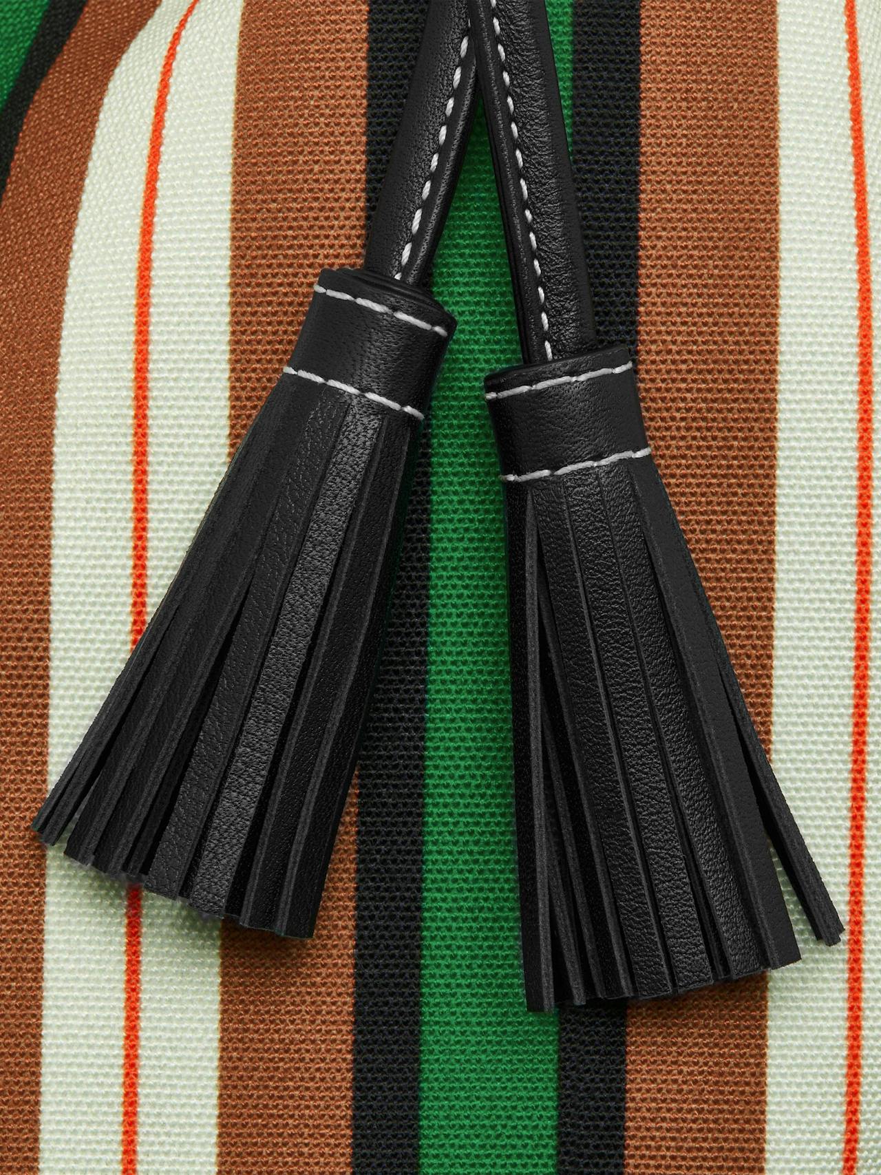 Chestnut, black and green stripe Bollo bag Strathberry x Collagerie Bollo Strathberry x Collagerie    - Collagerie