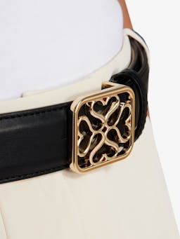 Black Strathberry Monogram wide buckle belt Strathberry Monogram Wide Buckle Belt Strathberry    - Collagerie