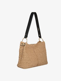 Raffia black Lana hobo bag Lana Hobo Strathberry    - Collagerie