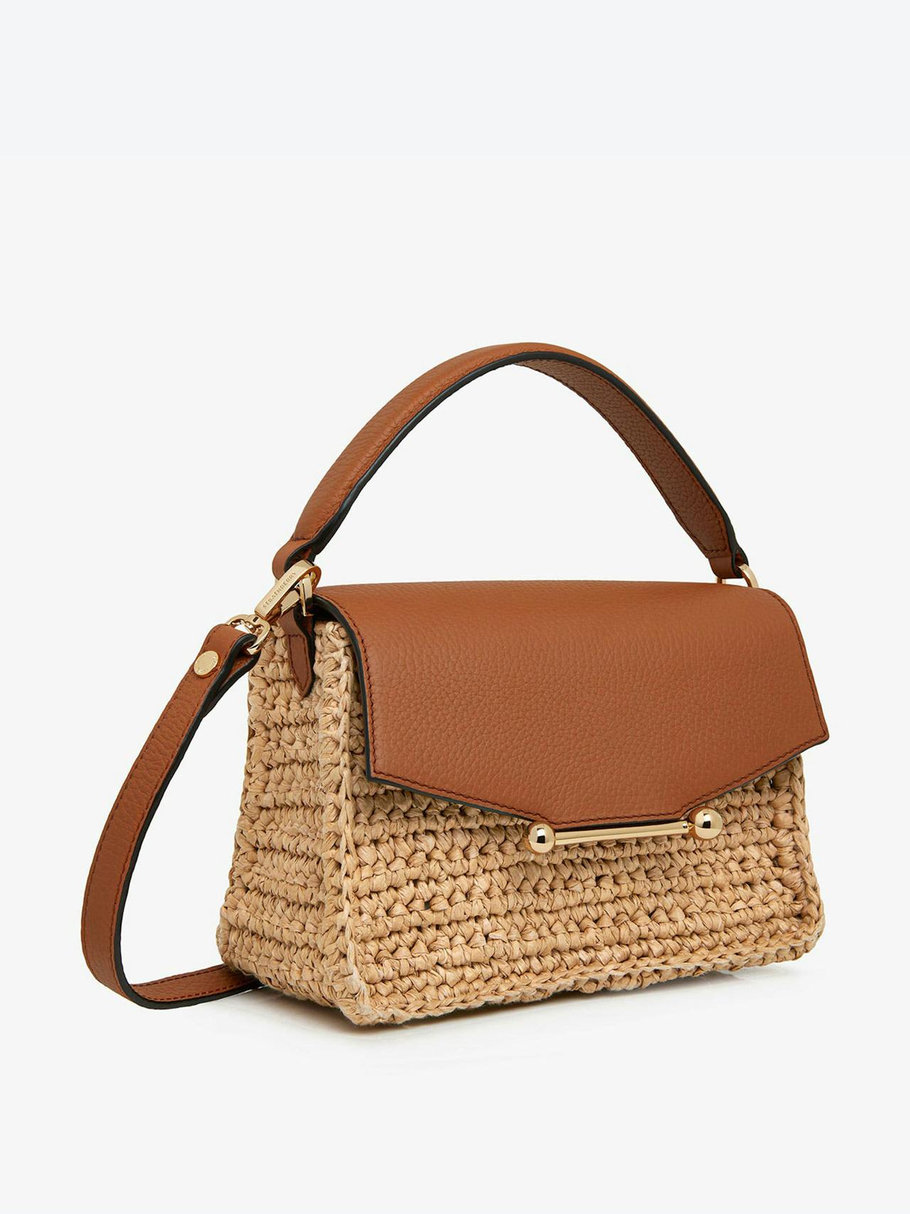 Raffia tan Mosaic Nano crossbody bag Mosaic Nano Strathberry    - Collagerie