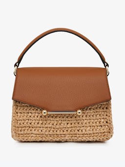 Raffia tan Mosaic Nano crossbody bag Mosaic Nano Strathberry    - Collagerie