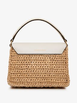 Raffia vanilla Mosaic Nano crossbody bag Mosaic Nano Strathberry    - Collagerie