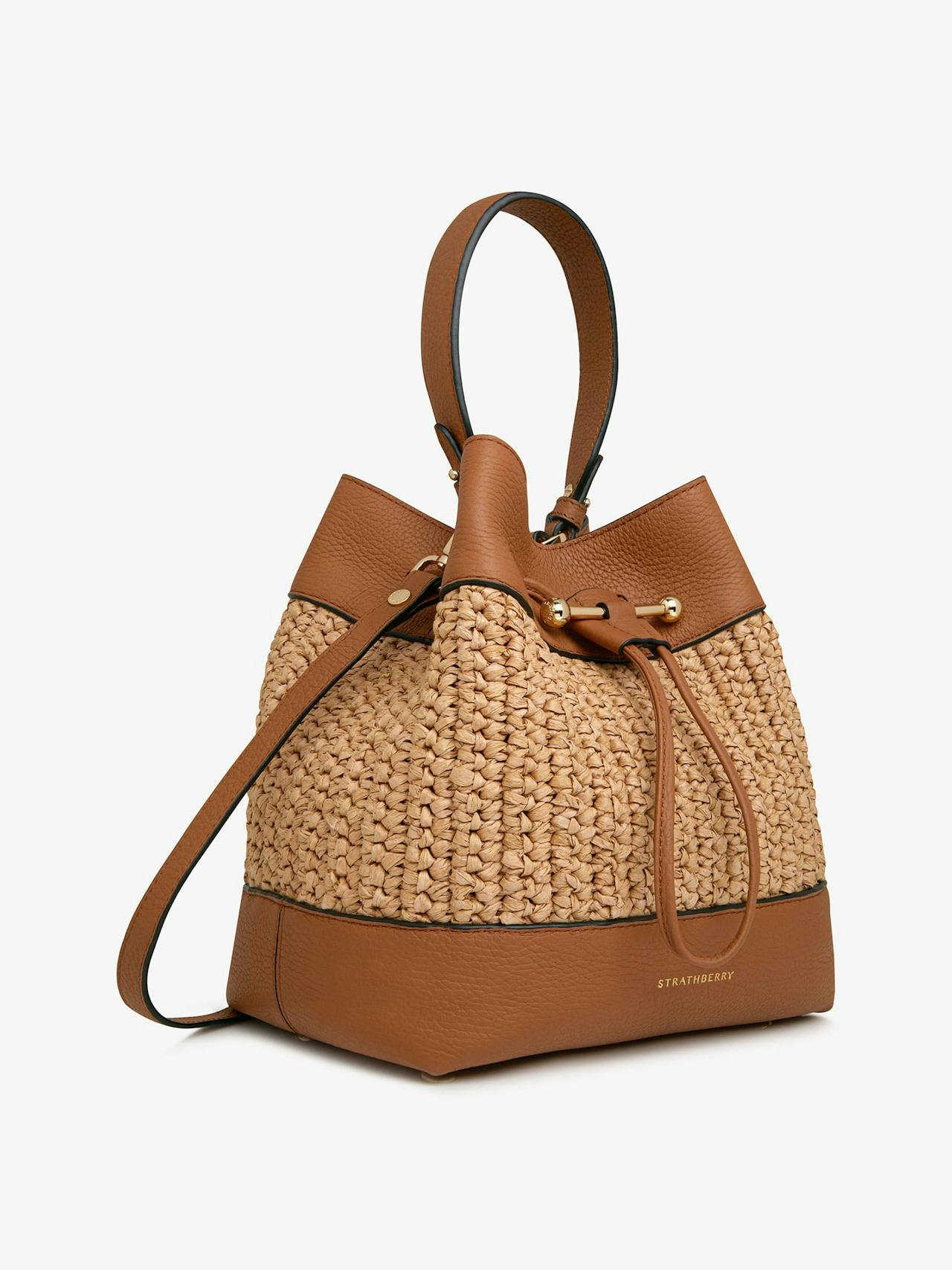 Raffia tan Osette midi bag Osette Midi Strathberry    - Collagerie