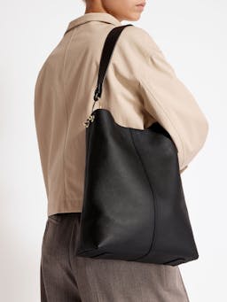 Black Lana hobo midi bag Lana Hobo Midi Strathberry    - Collagerie