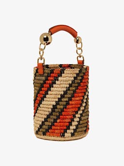 Raffia marmalade natural Crescent basket bag Crescent Basket Strathberry    - Collagerie