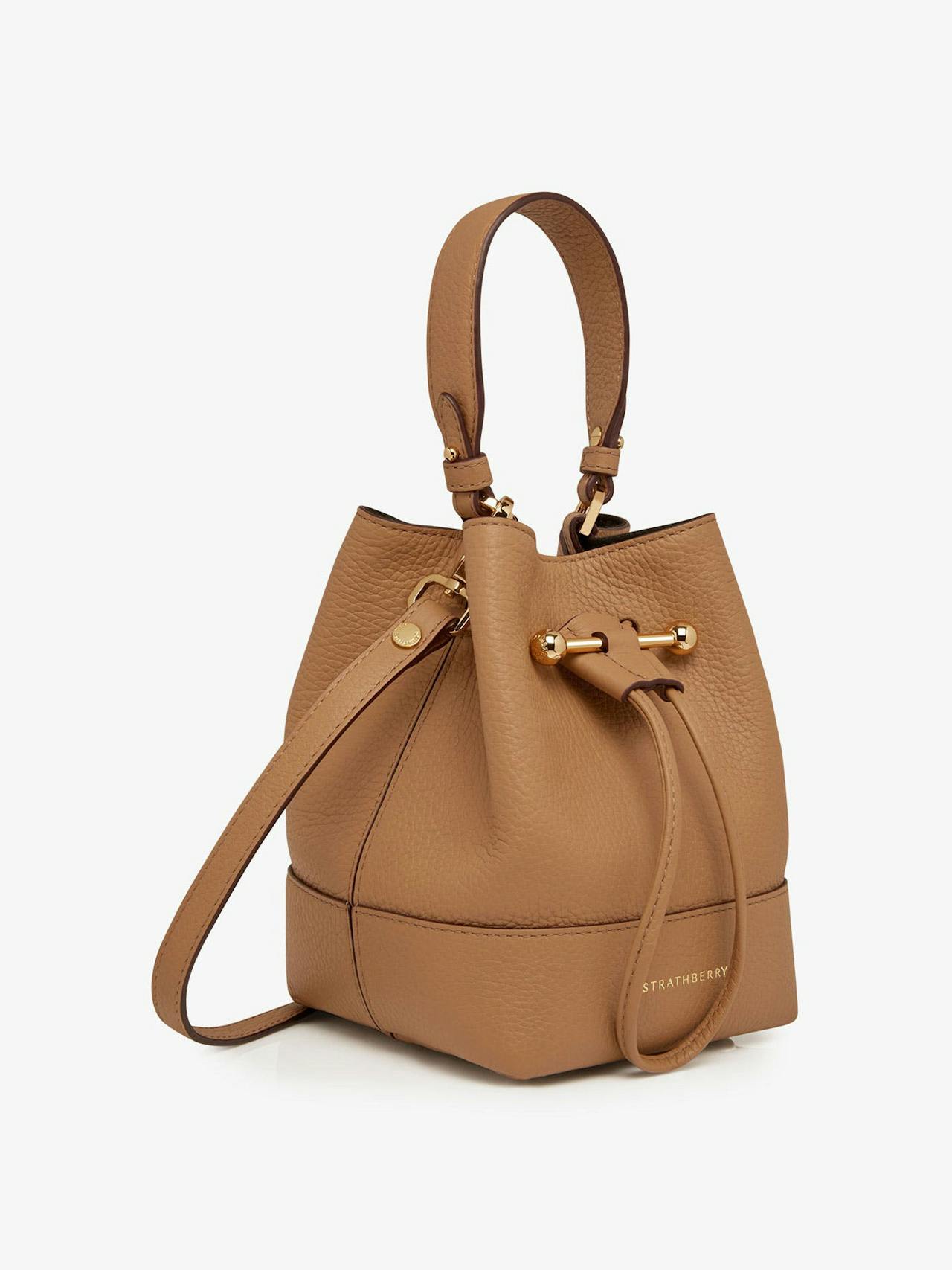 Caramel Osette bucket bag