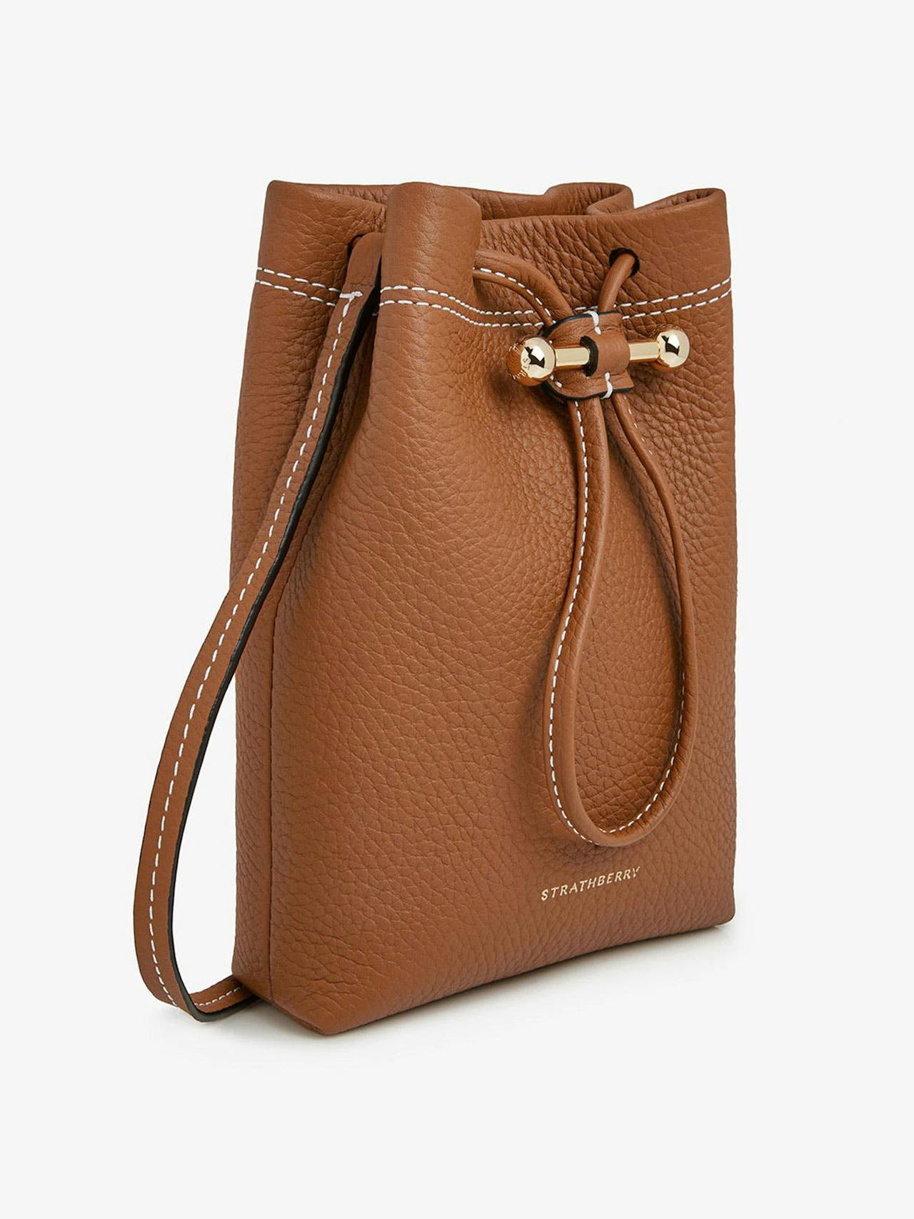 Tan Osette midi pouch