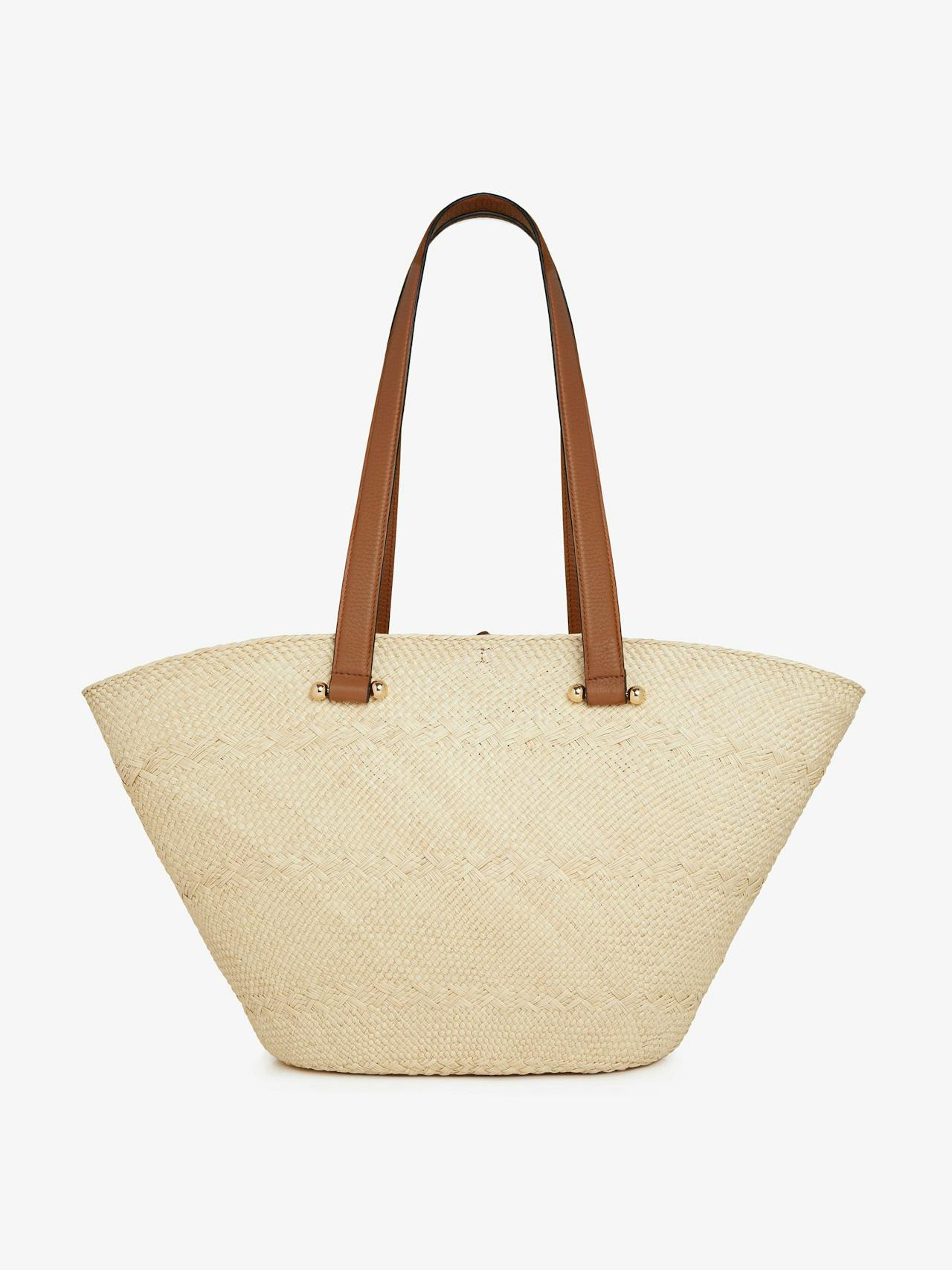 Natural Iraca palm medium basket Medium Palm Basket Strathberry    - Collagerie