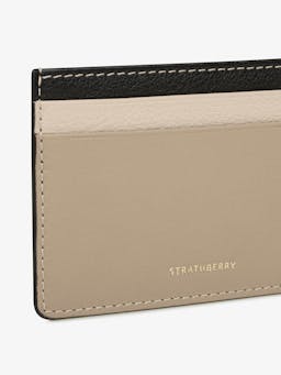 Black, Oat and mushroom cardholder Cardholder Strathberry    - Collagerie