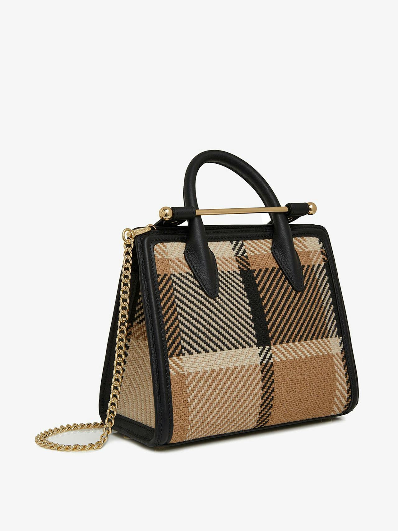 Black and camel tartan mini tote The Strathberry Mini Tote Strathberry    - Collagerie