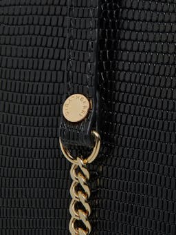 Black lizard-embossed leather Stylist bag Stylist Strathberry    - Collagerie