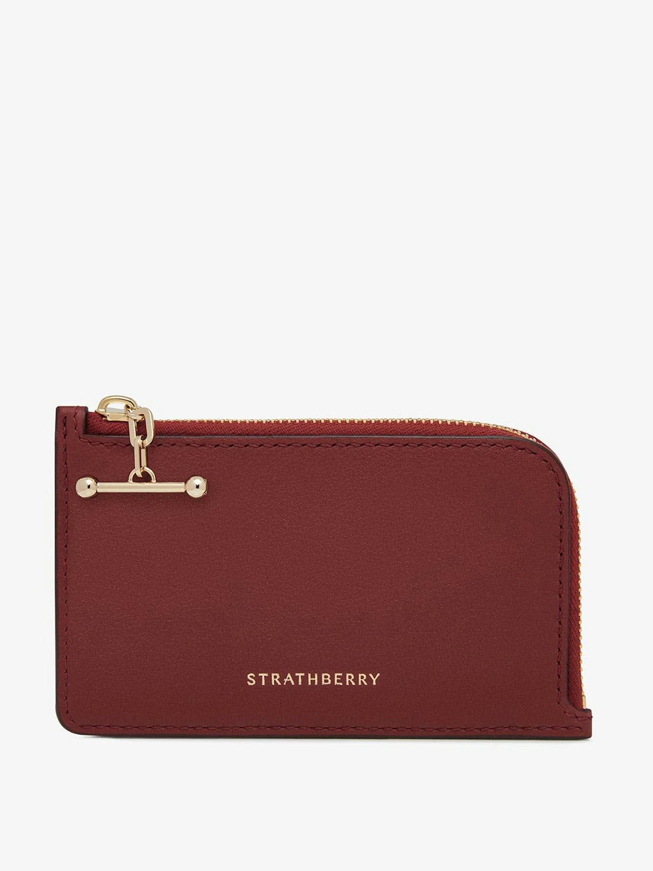 Oxblood Princes street zip purse