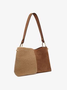 Caramel shearling Lana hobo bucket bag Lana Hobo Strathberry    - Collagerie