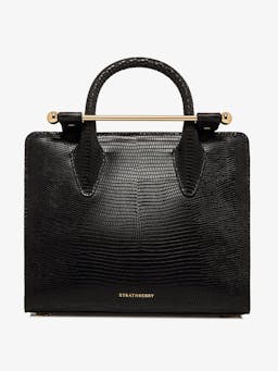 Lizard-embossed leather black The Strathberry mini tote The Strathberry Mini Tote Strathberry    - Collagerie