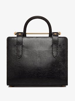 Lizard-embossed leather black The Strathberry mini tote The Strathberry Mini Tote Strathberry    - Collagerie