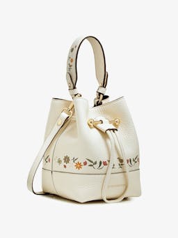 Vanilla bird print Osette bucket bag Osette Strathberry    - Collagerie