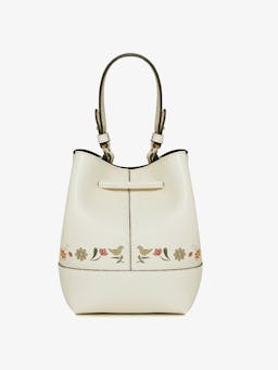 Vanilla bird print Osette bucket bag Osette Strathberry    - Collagerie