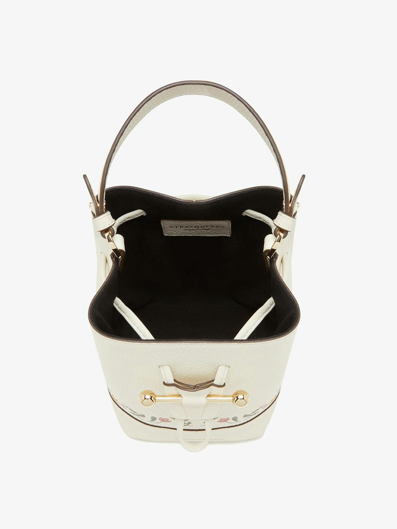 Vanilla bird print Osette bucket bag Osette Strathberry    - Collagerie