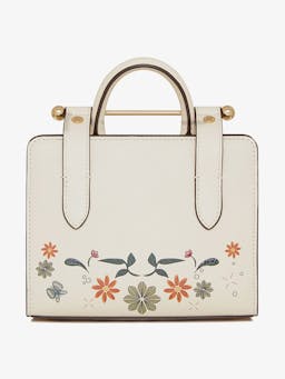 Vanilla bird print The Strathberry nano tote bag The Strathberry Nano Tote Strathberry    - Collagerie