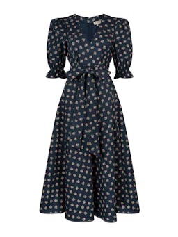 Navy Flora bud dress DRESSES Beulah London    - Collagerie