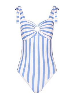 Florentine swimsuit in blue stripe Swimsuit Paper London    - Collagerie