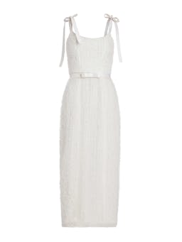 Aurelia white dotted tulle corset dress DRESS Markarian    - Collagerie