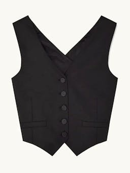 Black Johnny waistcoat Top Racil    - Collagerie