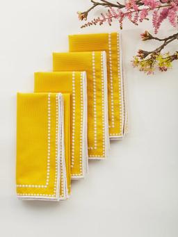 Margaux yellow napkins, set of 4 SALES Maison Margaux    - Collagerie