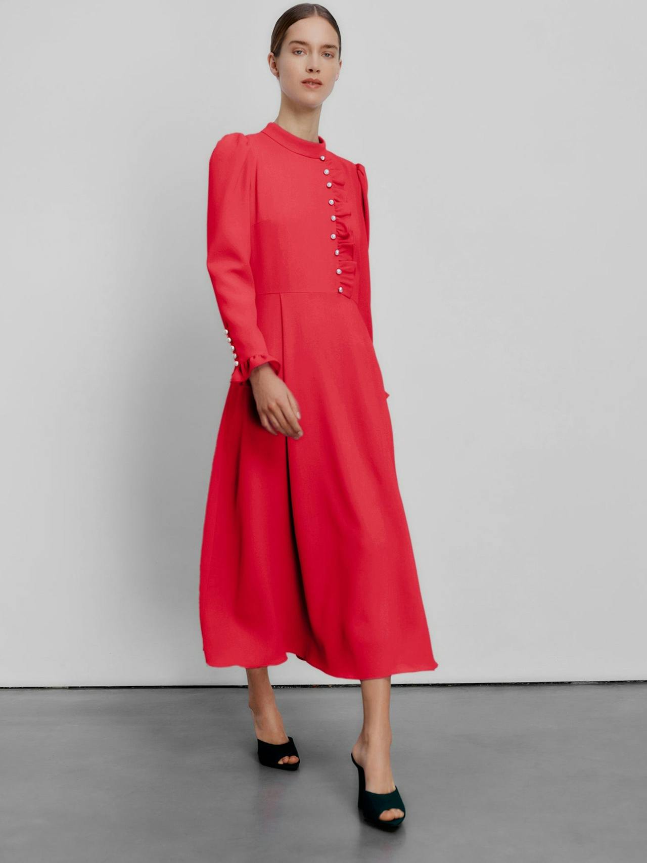 Crimson Christina dress DRESSES Beulah London    - Collagerie